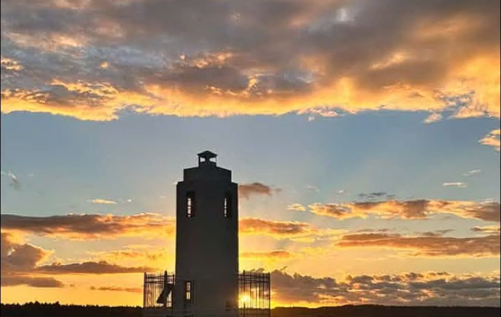 Browns Point Lighthouse at sunset